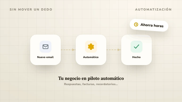 Ilustración de Zander sobre tareas que puedes automatizar en tu negocio