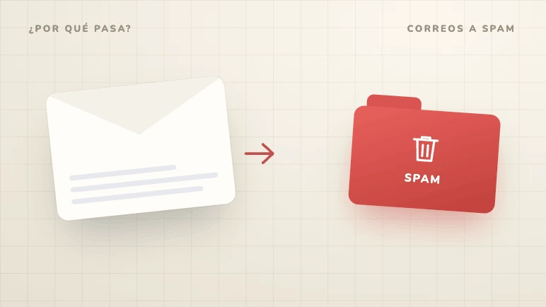 Ilustración de Zander sobre por qué tus correos llegan a la carpeta de spam