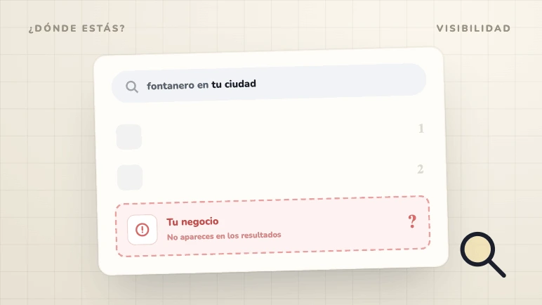 Ilustración de Zander sobre por qué tu negocio no aparece en Google