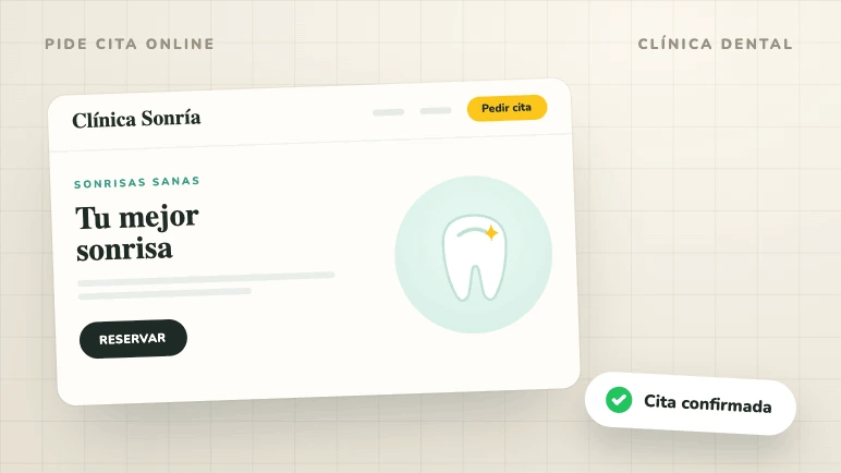 Ilustración de Zander sobre páginas web para clínicas dentales